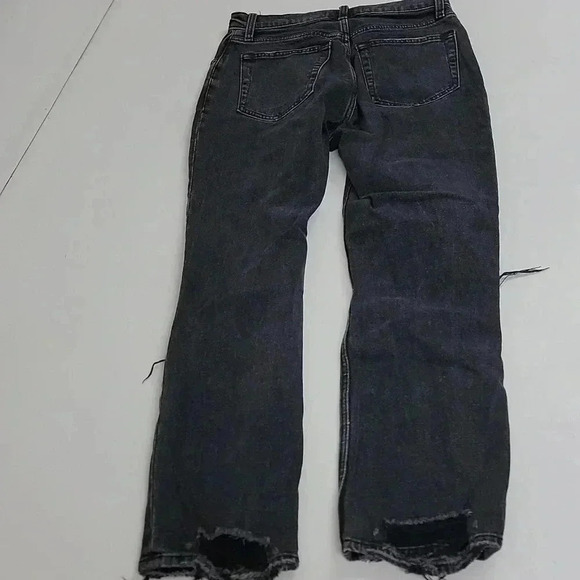 Abercrombie Ultra High Rise Ankle Straight Jeans- washed black - Picture 11 of 13